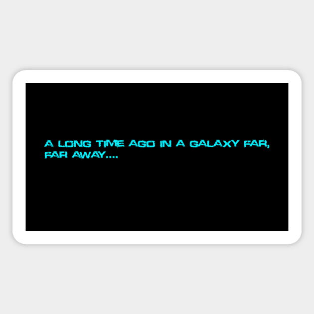 Galaxy Far Away - V2 Sticker by LordVader693